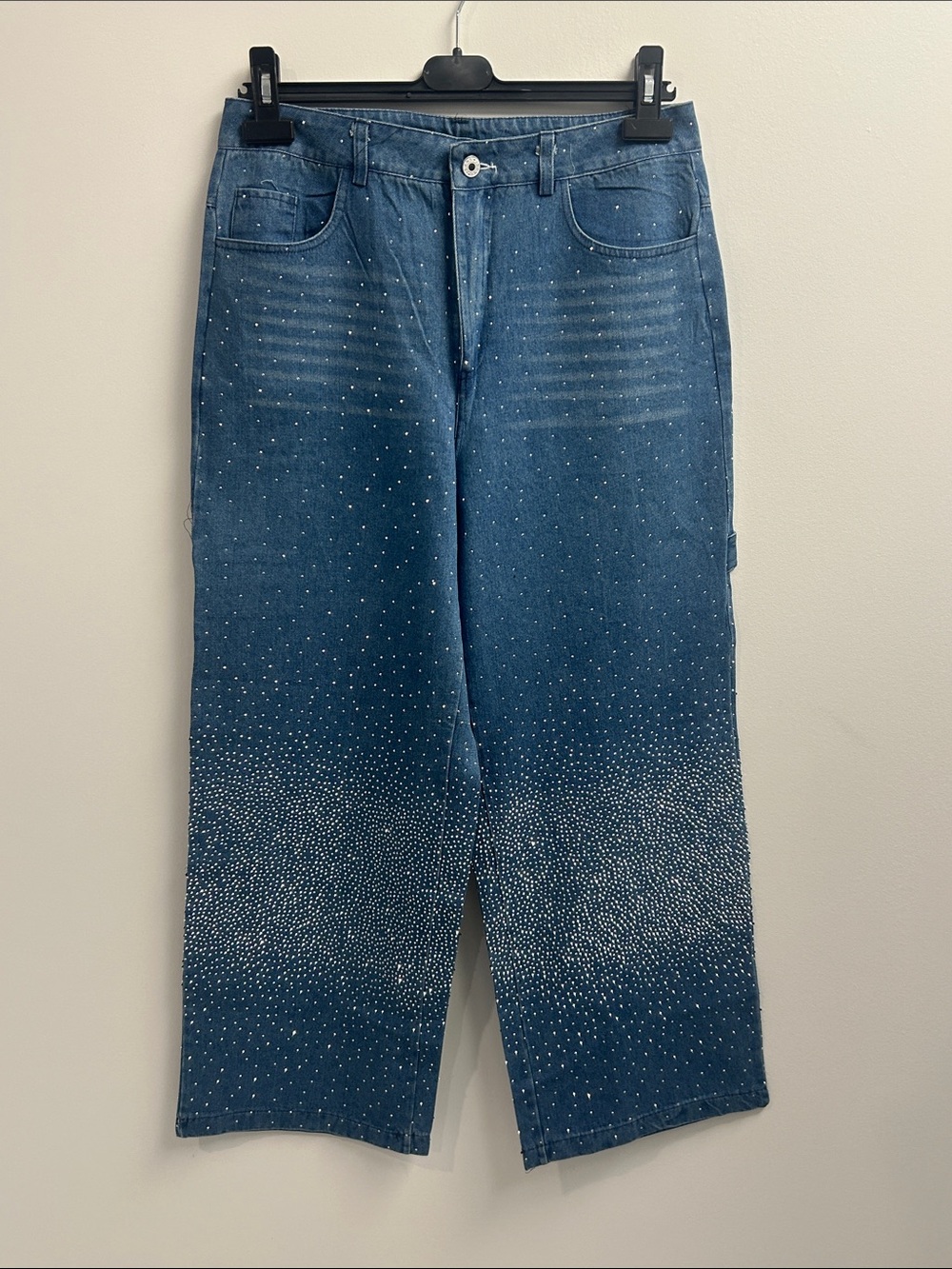Women’s Crystal Embellished Blue Jeans